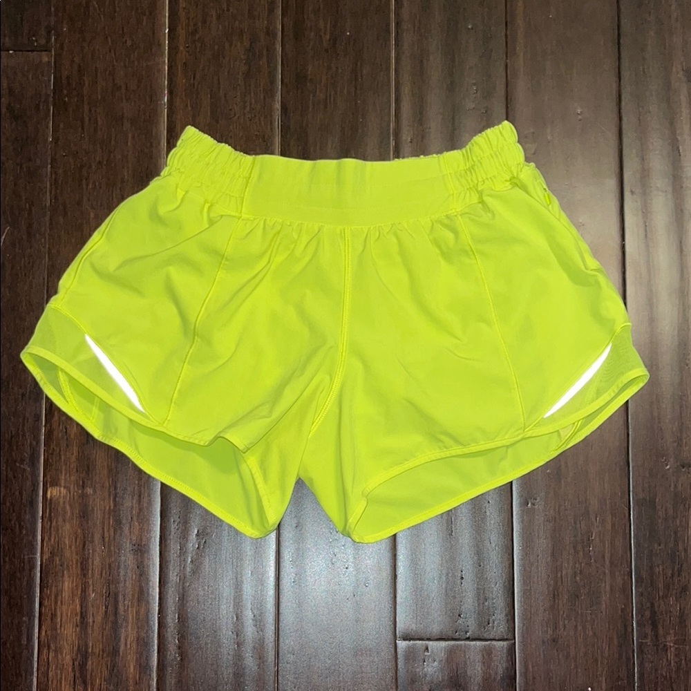 Yellow Women's Athletic Shorts